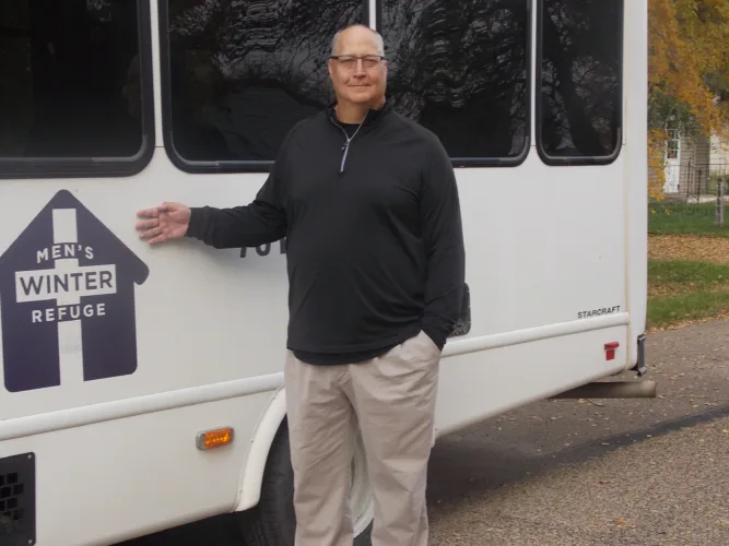 Shelter helps keep men off cold streets